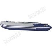 Надувная 3-местная ПВХ лодка Ривьера Компакт 3200 СК Комби (светло-серый/синий)
