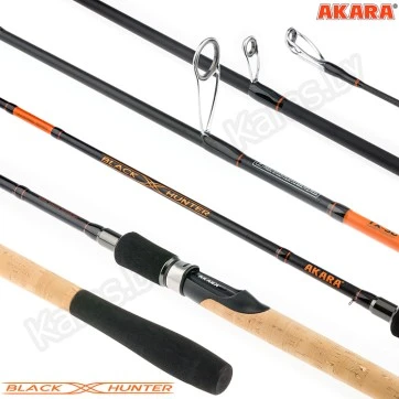 Спиннинг Akara Black Hunter 702 M, углеволокно, штекерный, 2.1 м, тест: 7-32 г, 142 г