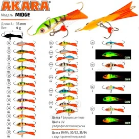 Балансир Akara Midge 35, 4 г