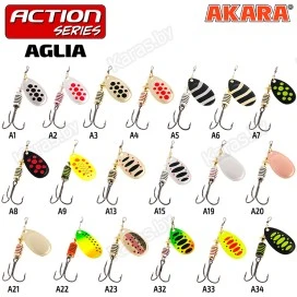 Блесна вращающаяся Akara Aglia 0 (2.5 г)