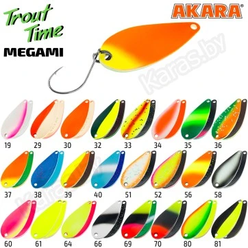 Блесна колеблющаяся Akara Trout Time Megami (3.8 г)