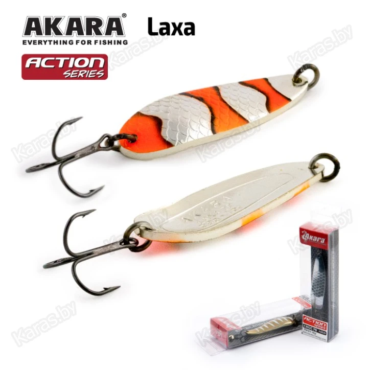 Блесна колеблющаяся Akara Action Series Laxa (70мм/21г)