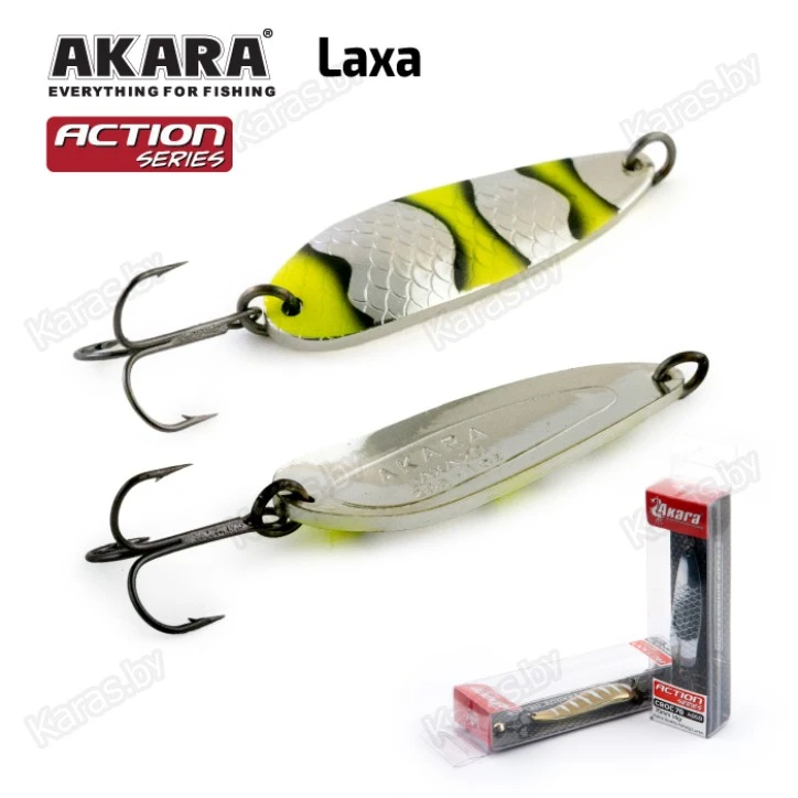 Блесна колеблющаяся Akara Action Series Laxa (60мм/21г)