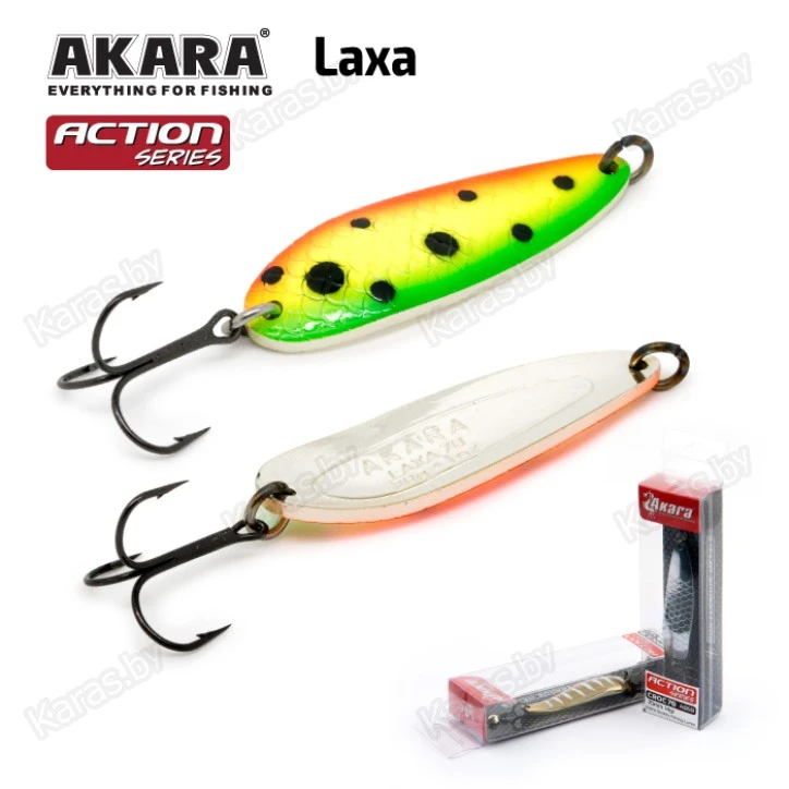 Блесна колеблющаяся Akara Action Series Laxa (60мм/21г)