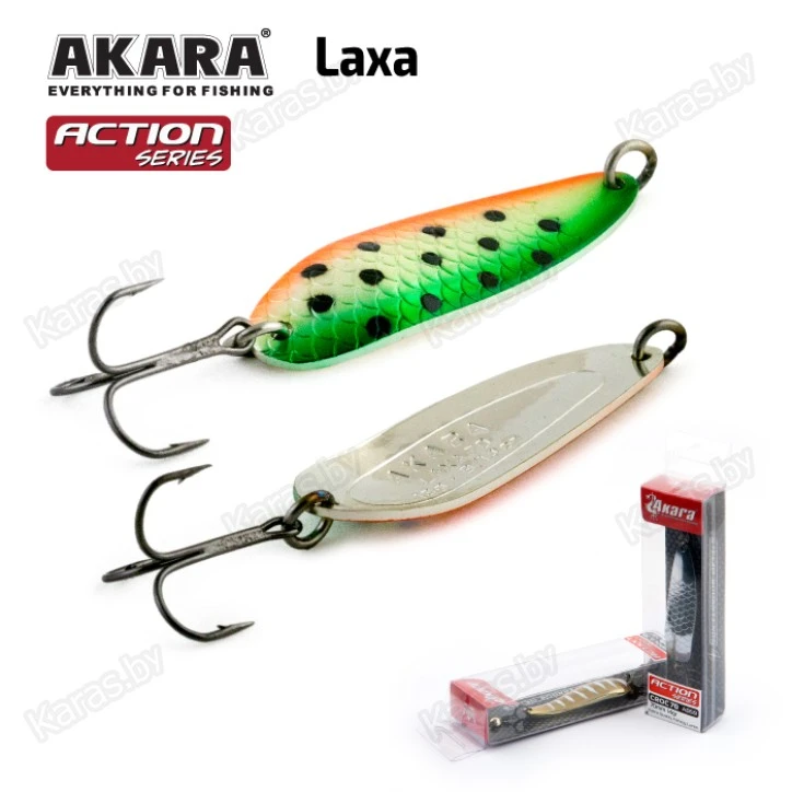 Блесна колеблющаяся Akara Action Series Laxa (70мм/24г)