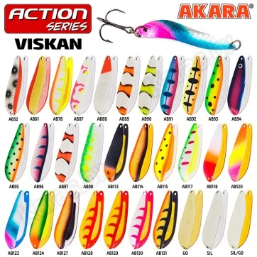 Блесна колеблющаяся Akara Action Series Viskan (80мм/21г)