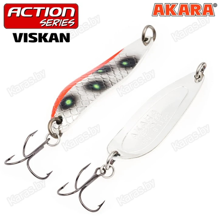 Блесна колеблющаяся Akara Action Series Viskan (80мм/21г)