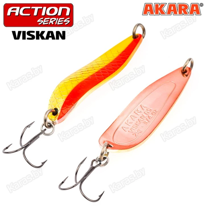 Блесна колеблющаяся Akara Action Series Viskan (80мм/21г)