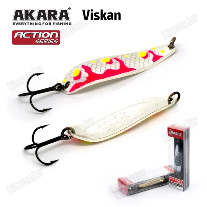 Блесна колеблющаяся Akara Action Series Viskan (80мм/21г)