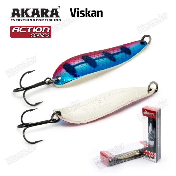 Блесна колеблющаяся Akara Action Series Viskan (80мм/21г)