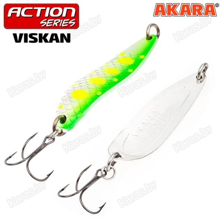 Блесна колеблющаяся Akara Action Series Viskan (80мм/21г)