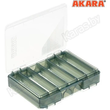 Коробка Akara для воблеров двухсторонняя BA-108 (140x104x34 мм)