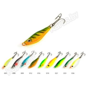 Блесна вертикальная зимняя Akara Ice Lures рыбка с тройником IL007-1-*** (2 шт.) (4гр)
