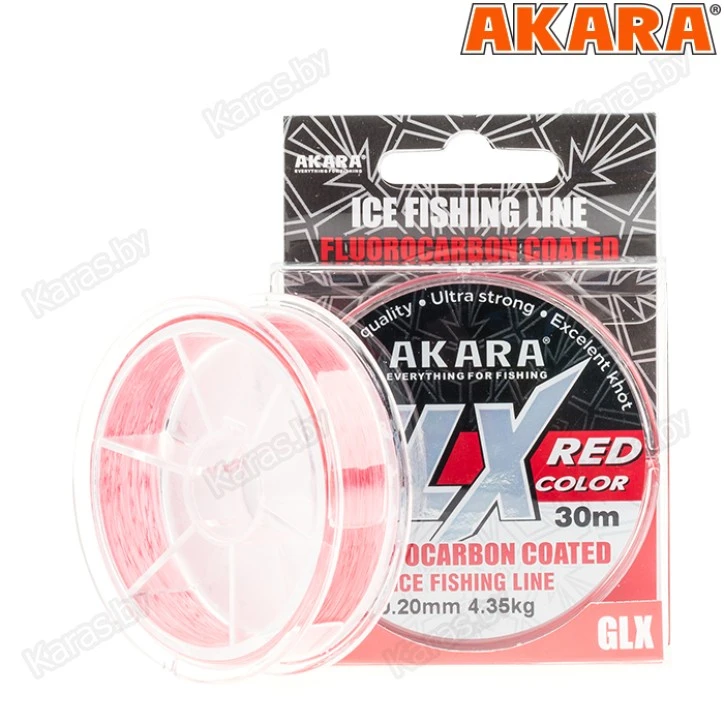 Леска монофильная Akara Glx Ice Red 30 м