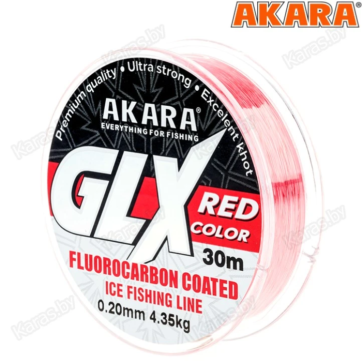 Леска монофильная Akara Glx Ice Red 30 м
