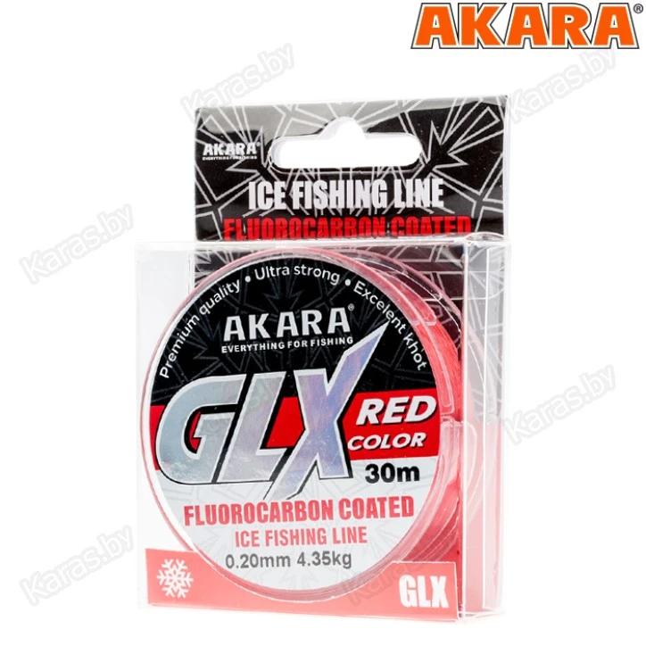 Леска монофильная Akara Glx Ice Red 30 м
