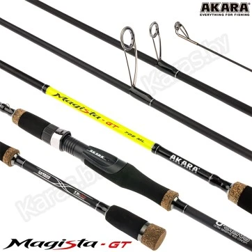Спиннинг Akara Magista GT 702ML, углеволокно, штекерный, 2.1 м, тест: 4,5-19 г, 120 г