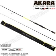 Спиннинг Akara Magista GT 702ML, углеволокно, штекерный, 2.1 м, тест: 4,5-19 г, 120 г