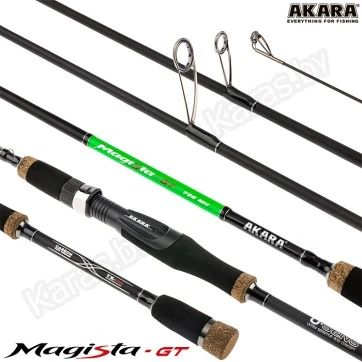 Спиннинг Akara Magista GT 702L, углеволокно, штекерный, 2.1 м, тест: 2,5-11 г, 117 г