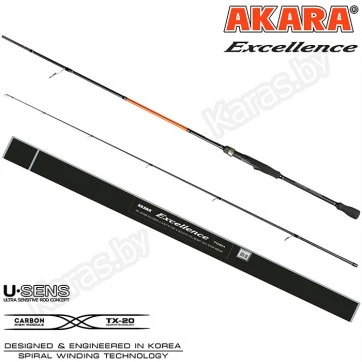 Спиннинг Akara Excellence MH 702, углеволокно, штекерный, 2.1 м, тест: 8-35 г, 140 г