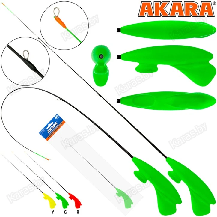 Зимняя удочка Akara RHS-G3R-Y, тест: 1.5-5 г, длина 39 см