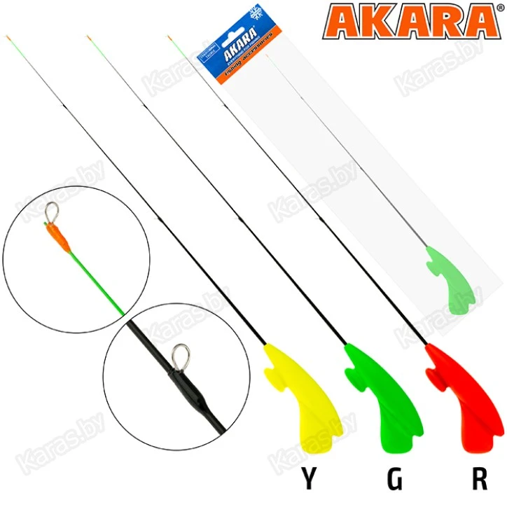 Зимняя удочка Akara RHS-G3R-Y, тест: 1.5-5 г, длина 39 см