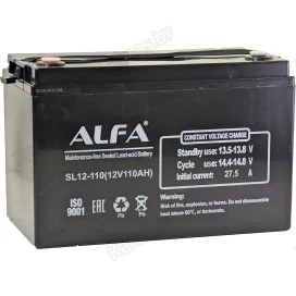 Аккумулятор лодочный тяговый Alfa 12V-110Ah