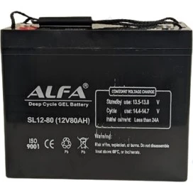 Аккумулятор лодочный тяговый Alfa 12V-80Ah