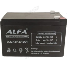 Аккумулятор свинцово-кислотный Alfa SL12-12 12V, 12Ah