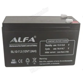 Аккумулятор свинцово-кислотный Alfa SL12-7.2 12V, 7Ah