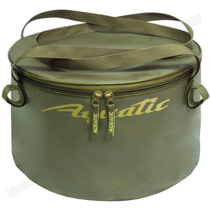 Ведро мягкое Aquatic В-06Х с ободом, 20л (36х20см)