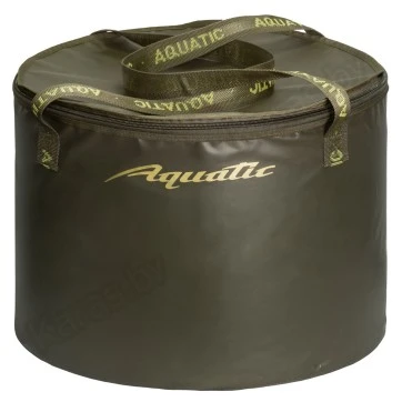 Ведро мягкое Aquatic В-07Х с крышкой, 75л (50х37см)