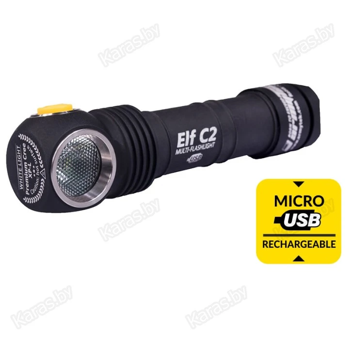 Мультифонарь ArmyTek Elf C2 Micro-USB XP-L (белый свет) + 18650 Li-Ion