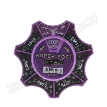 Набор грузил Balsax Super Soft 100г, 0.64-1.50г