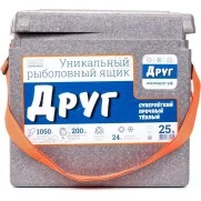 Ящик рыболовный зимний Camping World Друг Серый (25 л)