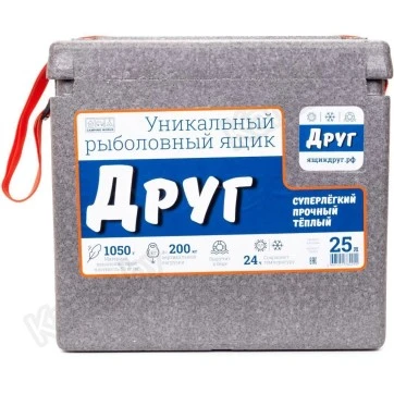 Ящик рыболовный зимний Camping World Друг Серый (25 л)