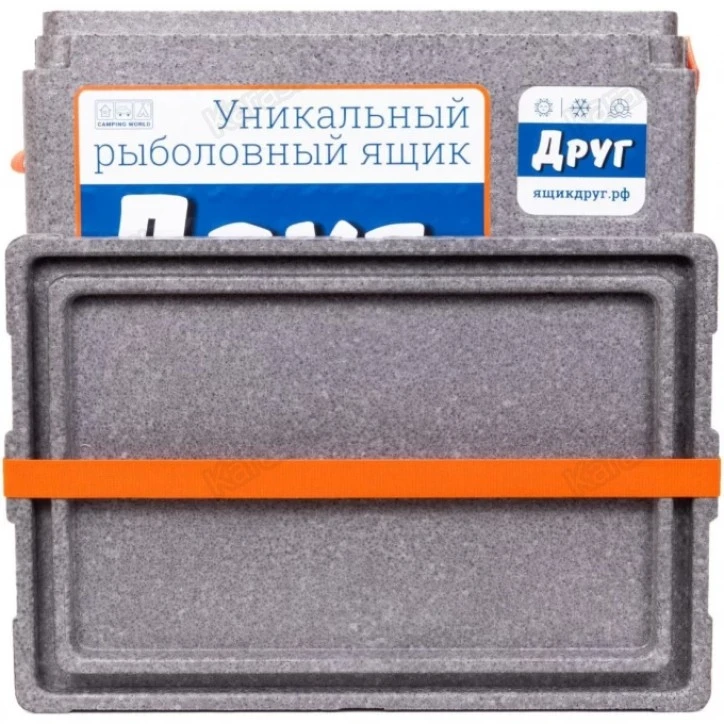 Ящик рыболовный зимний Camping World Друг Серый (30 л)