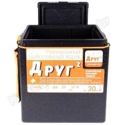 Ящик рыболовный зимний Camping World Друг 2+ (30 л) + система крепления