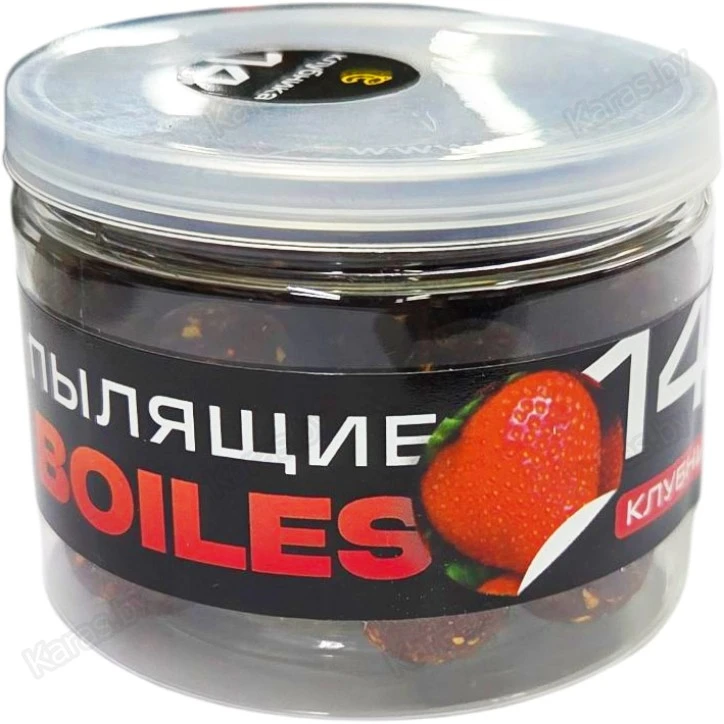 Бойлы Carpella Пылящие Клубника 14 мм, 35 г