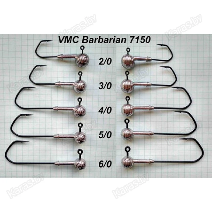 Джиг-головка Cheburahus крючок VMC Barbarian Jig 7150 №5/0 4-22 г