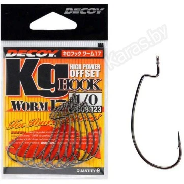 Крючки офсетные Decoy Worm 17 KG Hook