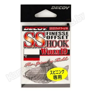Крючки офсетные Decoy Worm 19 S.S Hook