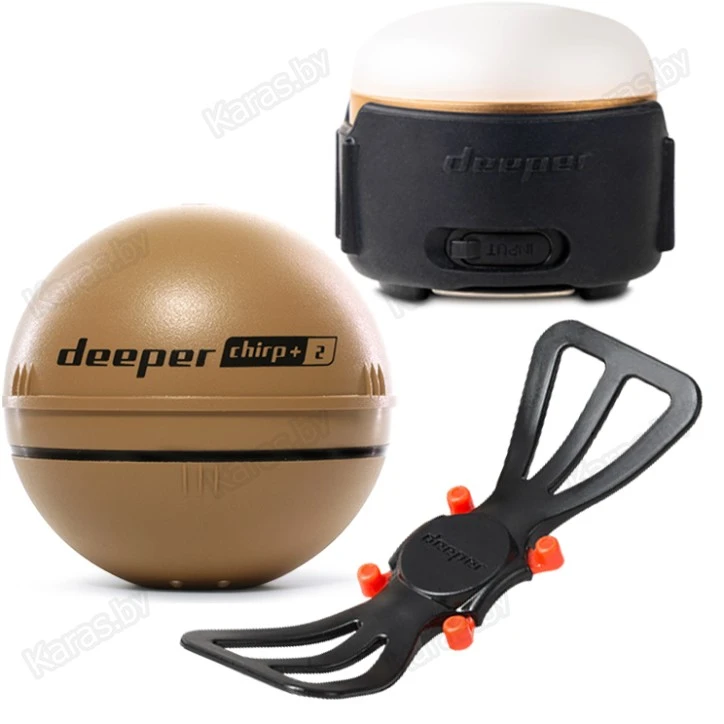 Эхолот Deeper Smart Sonar CHIRP+ 2 с фонарем и держателем смартфона