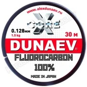 Леска флюорокарбоновая Dunaev X-Core Fluorocarbon 30 м