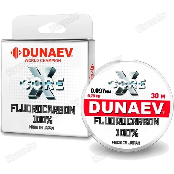 Леска флюорокарбоновая Dunaev X-Core Fluorocarbon 30 м