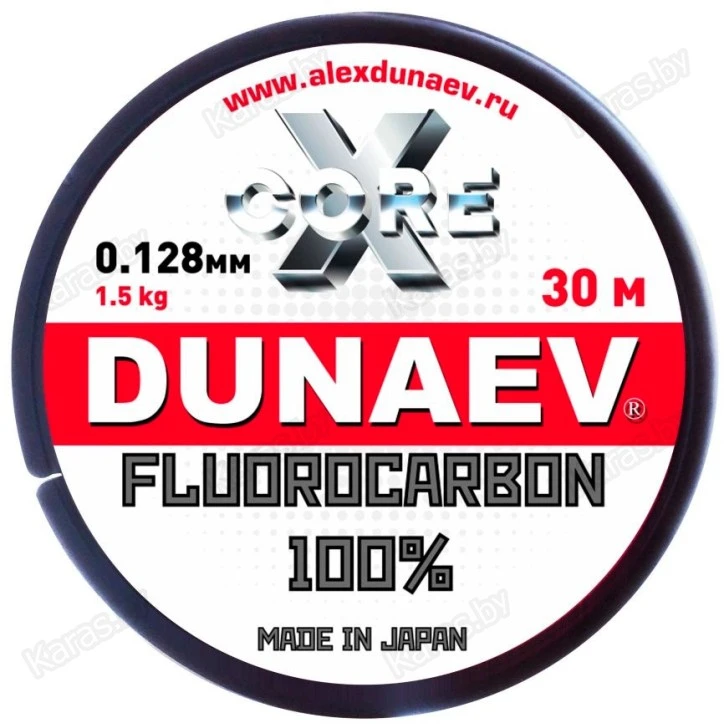Леска флюорокарбоновая Dunaev X-Core Fluorocarbon 30 м
