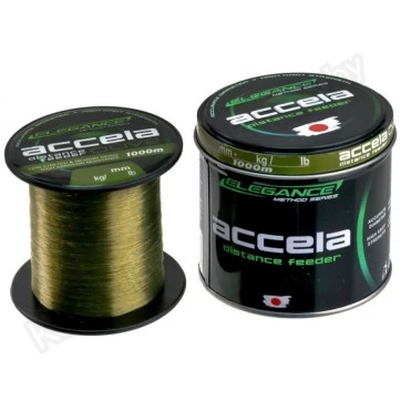 Леска Elegance Method Accela Distance Feeder Olive 1000 м