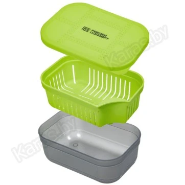 Коробка для прикормки Feeder Concept Feeder Bait Box с вентилируемой крышкой и лотком (170×115×65 мм)