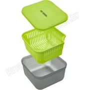 Коробка для прикормки Feeder Concept Feeder Bait Box с вентилируемой крышкой и лотком (170×170×95 мм)