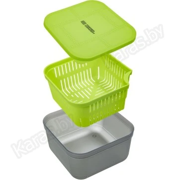 Коробка для прикормки Feeder Concept Feeder Bait Box с вентилируемой крышкой и лотком (170×170×95 мм)